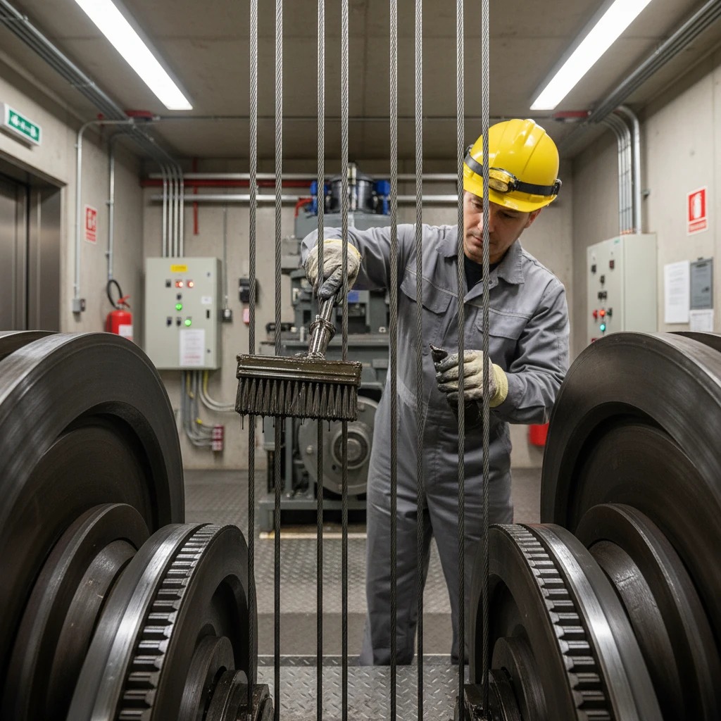 کجای آسانسور باید روغن کاری شود