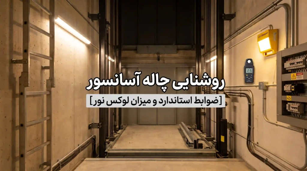 روشنایی چاله آسانسور [ضوابط استاندارد و میزان لوکس نور]