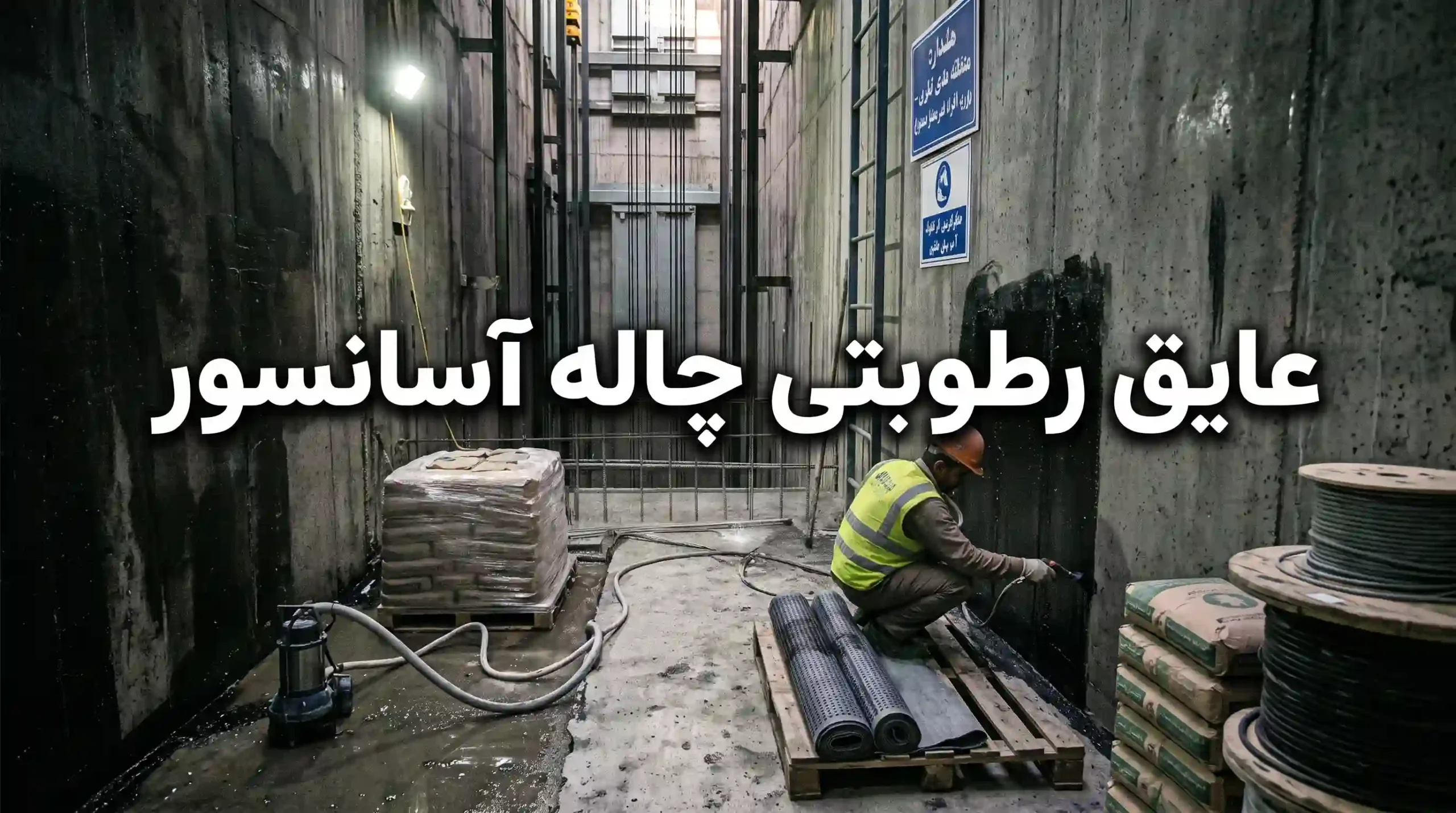 عایق رطوبتی چاله آسانسور [جلوگیری از نفوذ آب زیرزمینی]